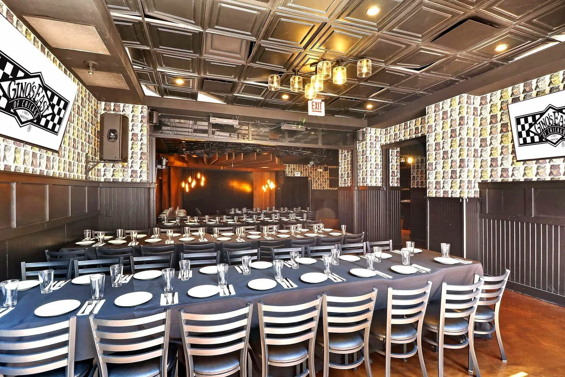 Private dining space at Gino's East Magnificent Mile