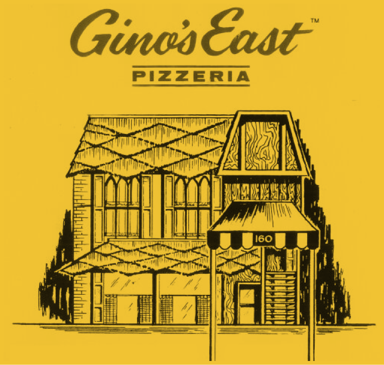 Illustration of the original Gino's East pizzeria