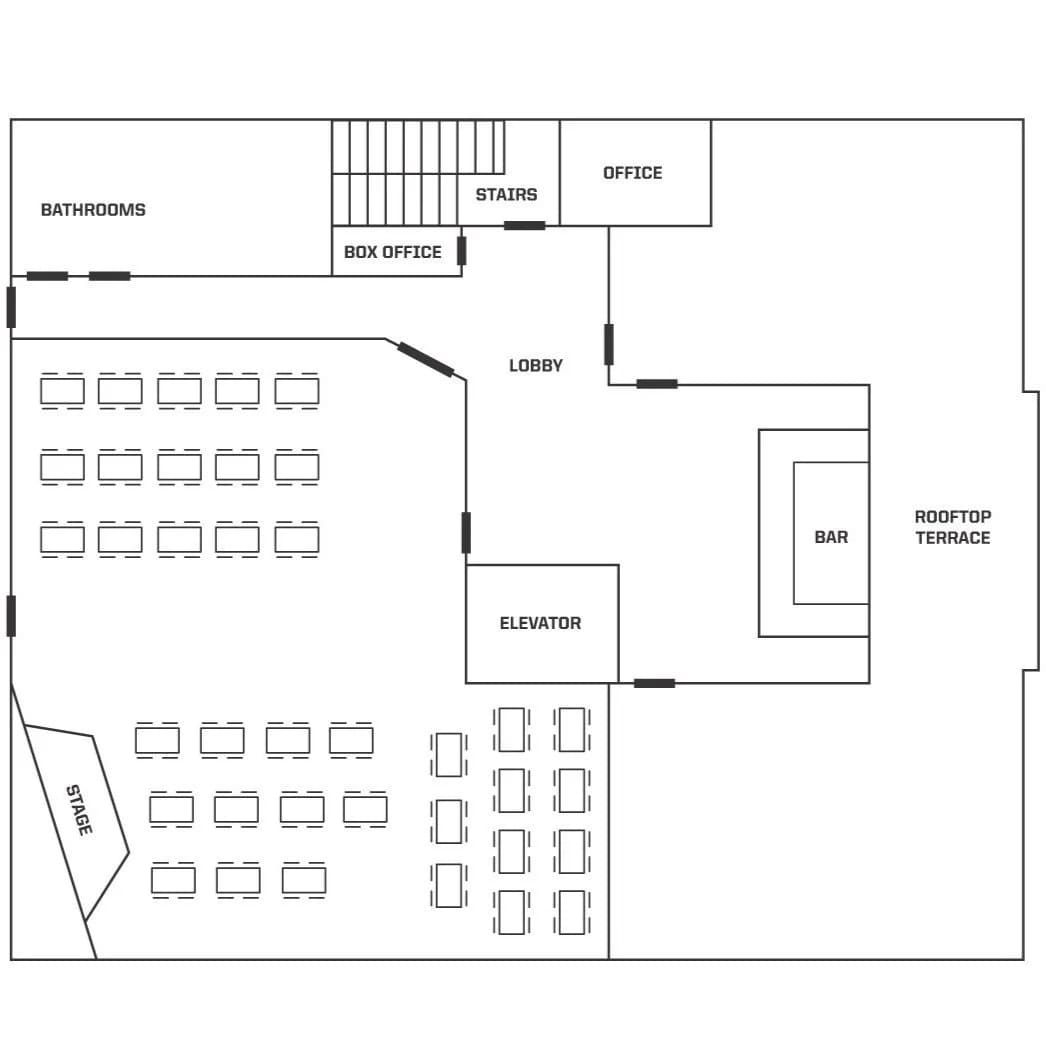 Third floor plan for Gino's East Magnificent Mile
